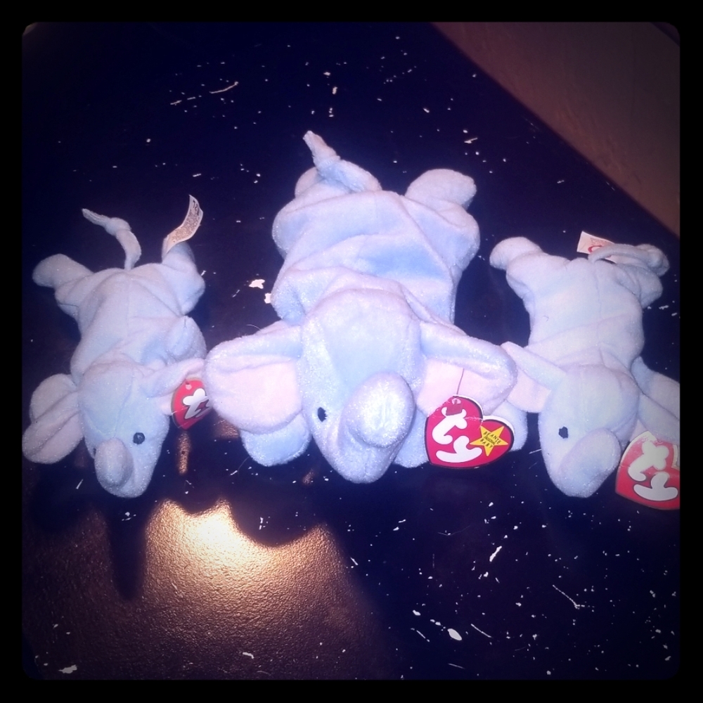 Elephant beanie babies